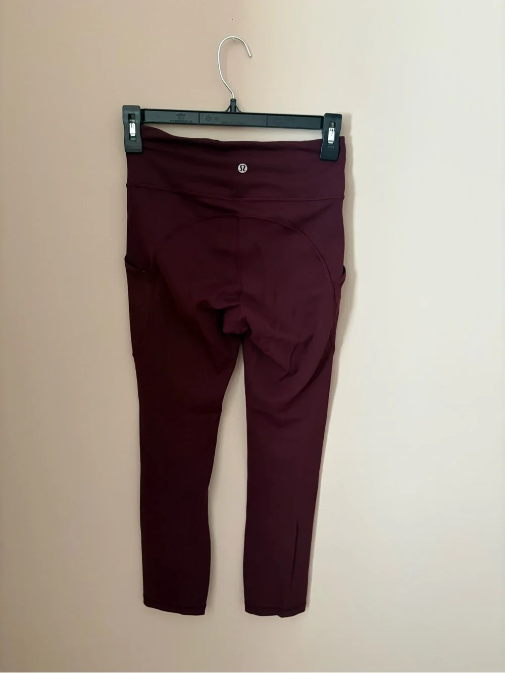 Lululemon High-Waist Burgundy Women's Active Leggings Sz 4